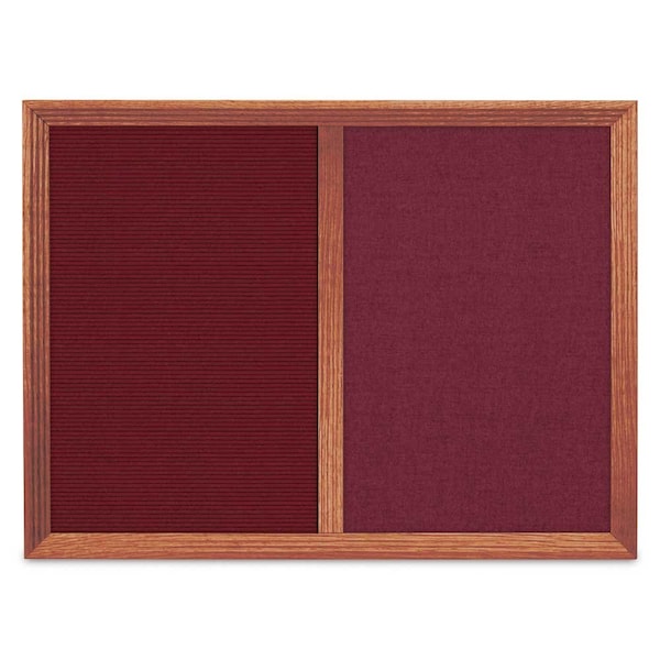 Enclosed Corkboard, 1 Door, 18"x24", 4" Fra